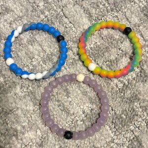 Set of 3 Lokai Bracelets - Shark Week, Make-A-Wish, Alzheimer’s Association